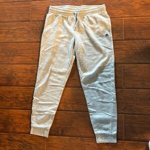 Adidas light, gray joggers - size medium